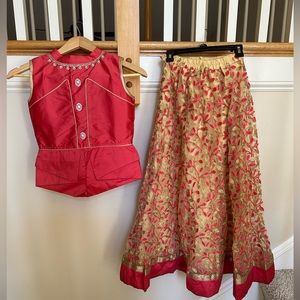 Indian stylish lengha for kids !